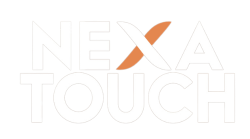 Nexa Touch logo representing AI-powered self-service kiosk solutions by Nexus Patio Tech